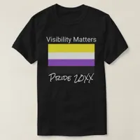 Visibility Matters, Non-Binary Pride Flag, City T-Shirt