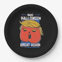 Trumpkin Halloween Pupmkin Classic Paper Plates