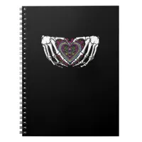 Skeleton Hand Heart Muertos Mexican Day Of Dead Notebook