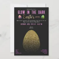 Easter Egg Hunt Glow in the Dark Bunny Easter Invitation