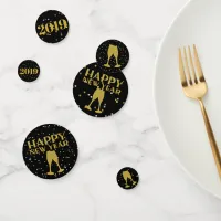 Elegant Happy New Year Glitter Sparkle Confetti