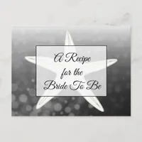 A Recipe For the Bride Wedding Recipe Card