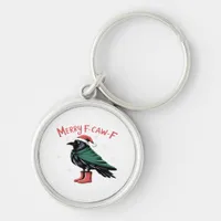 Merry Christmas F Caw F Vintage Classic Style Keychain