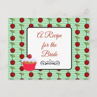 A Recipe For the Bride Wedding Recipe Card