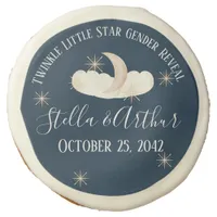 Twinkle Little Star Gender Reveal Celestial Sugar Cookie