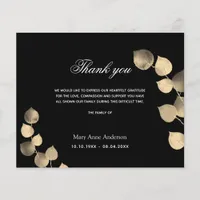 Budget Sympathy black golden eucalyptus thank you