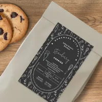 Modern Black Pastry Baking Tools Cottage Law Label