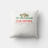 Tis The Season Retro Classic Throw Pillow