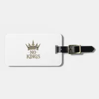 No Kings In America Vintage Graphic Luggage Tag