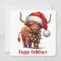 Funny Animal Holiday Greeting Card