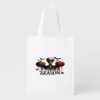 Halloween Skull Skeleton Grocery Bag
