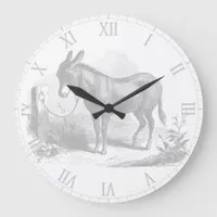 Donkey Sketch Wall Clock