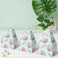Back to School Elephant Pattern Favor Boxes