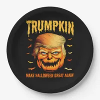 Funny Usa Pumpkin Trumpkin Make Halloween Great Ag Paper Plates