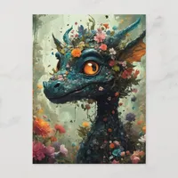 Baby Dragon Fantasy Postcard