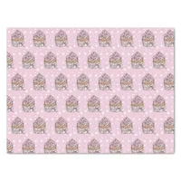 Pink and Silver Cupcakes Polka Dot   Tissue Paper