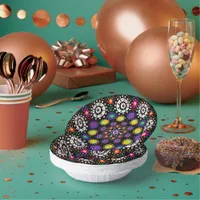 Psychedelic Dot Mandala     Paper Bowls