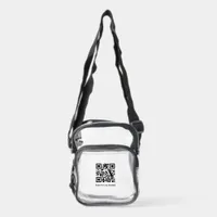 Clear Festival Event Bag with QR Code