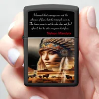 Sunset Warrior Metal Art Zippo Lighter