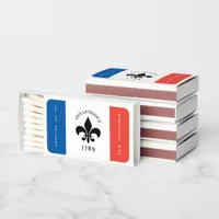 Bastille Day Fleur-de-Lis Tricolore France Flag Matchboxes