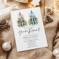 Gender Reveal Winter Invitation