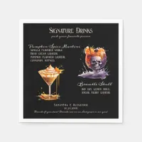 Gothic Wedding Whimsigoth Signature Drinks Napkins