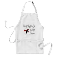 That Zinvincible Feeling Funny Zin Wine Quote Adult Apron