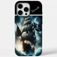 Pirate Ship Braving The Storm iPhone 16 Pro Max Case