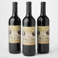 Pirate Wedding Wine Label