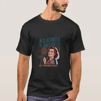 No Kings In America Fabulous Queens Pride 2025 Des T-Shirt