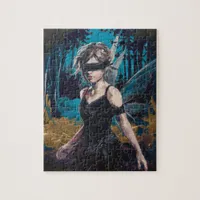 Fairy in a Blindfold in the Forest Jigsaw Puzzle