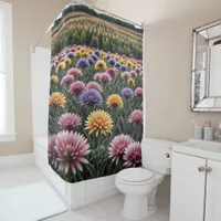 Field of colors shower curtain