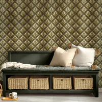 Glam Art Deco Black Gold ID1033 Wallpaper