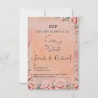 Whimsical Fairytale Floral Save the Date RSVP Card