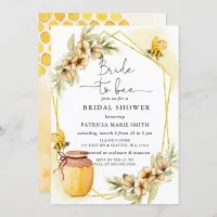 Bride To Bee Honeybee Floral Bridal Shower Invitation