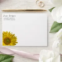 Yellow Garden Sunflower Envelope