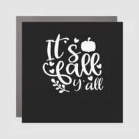 It’s Fall Y’all! Trendy Graphic Car Magnet