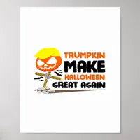 Trumpkin Pumpkin Halloween Classic Poster