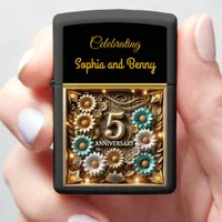 Celebrating Five Years of Love and Friendship Zippo Lighter