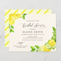 Budget Lemon Lime Citrus Bridal Shower Invitation