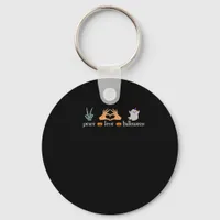 Peace Halloween Peace Sign Skeleton Witchs Hands Keychain