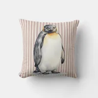 Emperor Penguin Wildlife Throw Pillow Cover