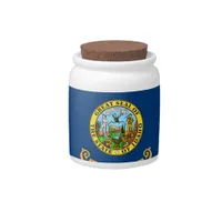 Idaho State Flag Candy Jar