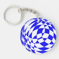 Keychain - 3D Checkerboard Ball