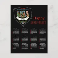 US 250 2026 Semiquincentennial Botanical Calendar  Postcard