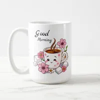 Good Morning | Cute Kawaii Coffee Coffee Mug