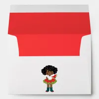 Watermelon Tutu American Black Girl Envelope
