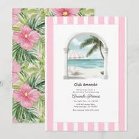 Club Bride Palm Springs Bachelorette Party Invitation