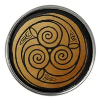 Triple Celtic Knot Swirl Mandala Golf Ball Marker