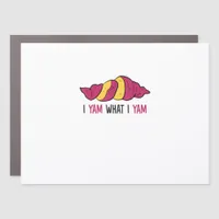 I Yam What I Yam Sweet Potato Car Magnet